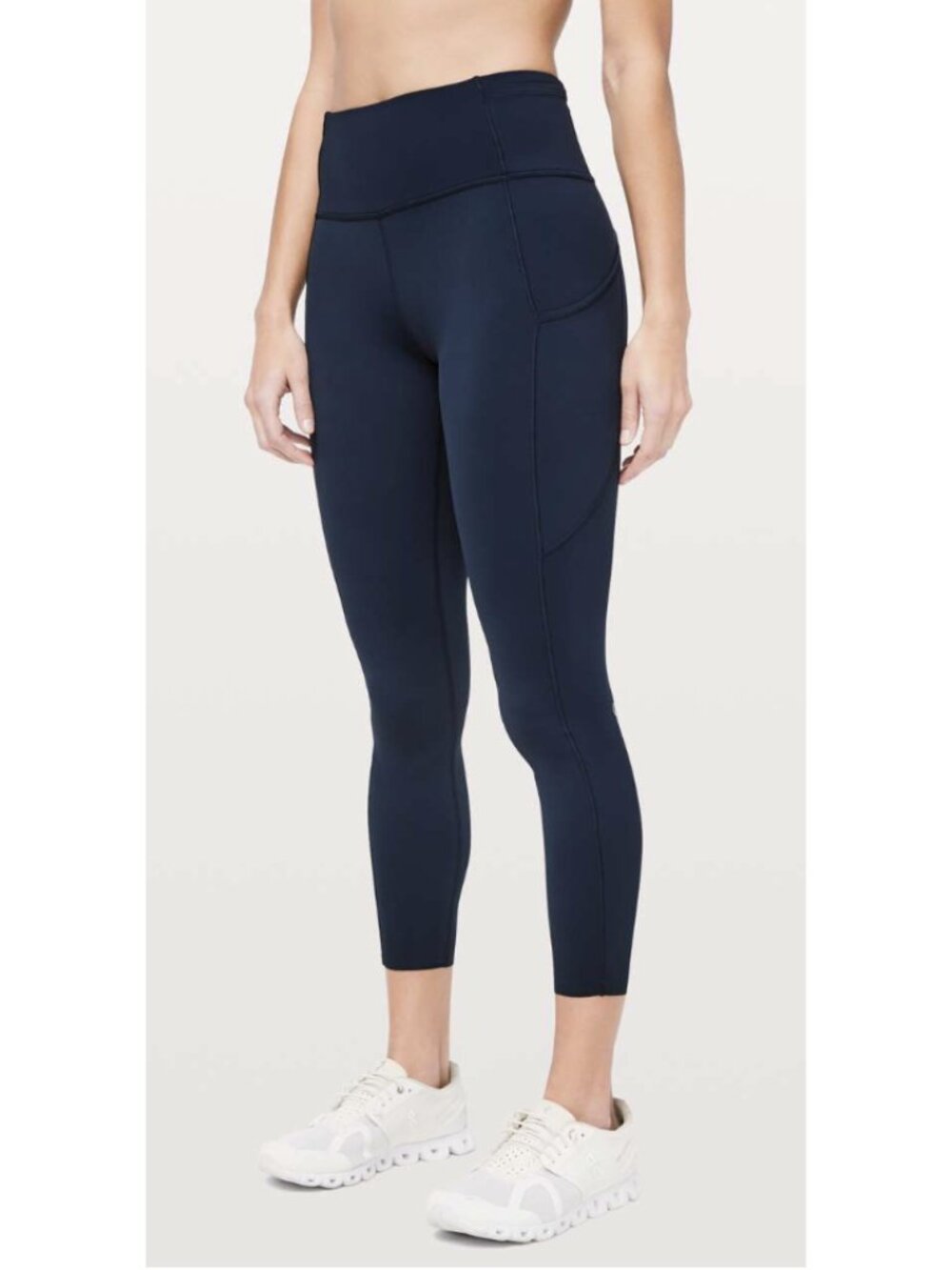 LULULEMON Fast & Free 7/8 Tight II *Non-Reflective Nulux 25" True Navy Sz 4